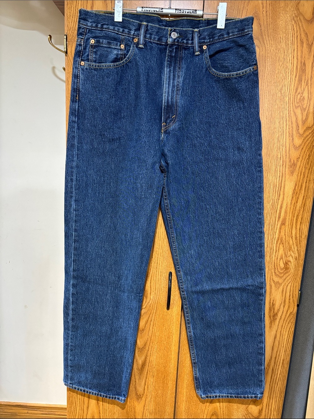 Levi's Men’s Straight Dark Blue Denim Jeans